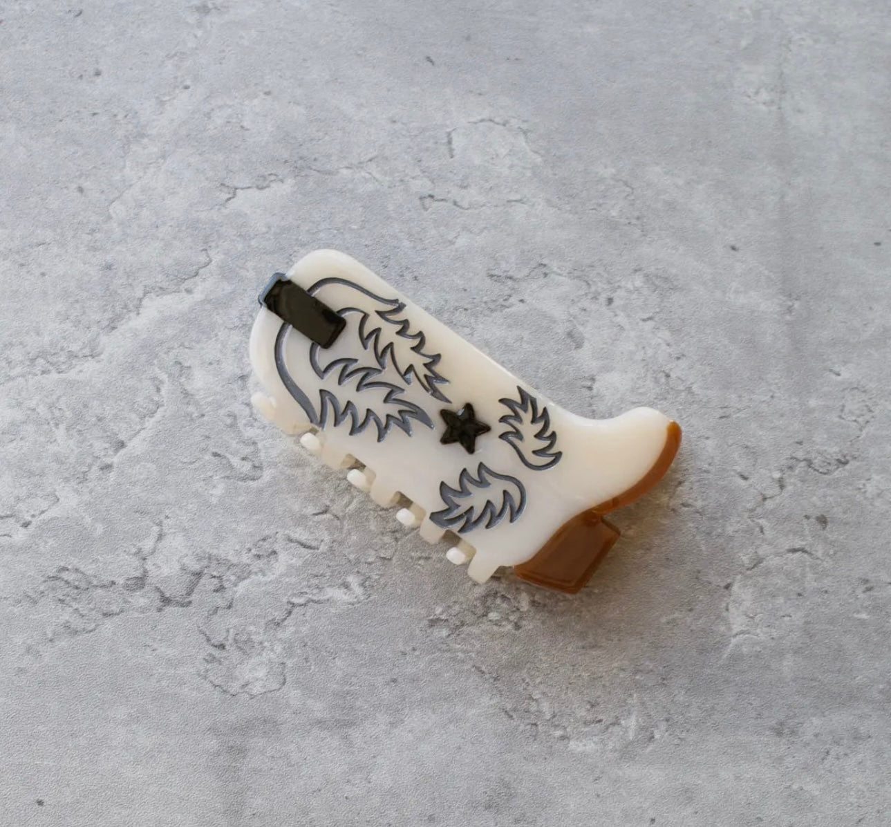 Eco Western Boots Hair Claw Clip