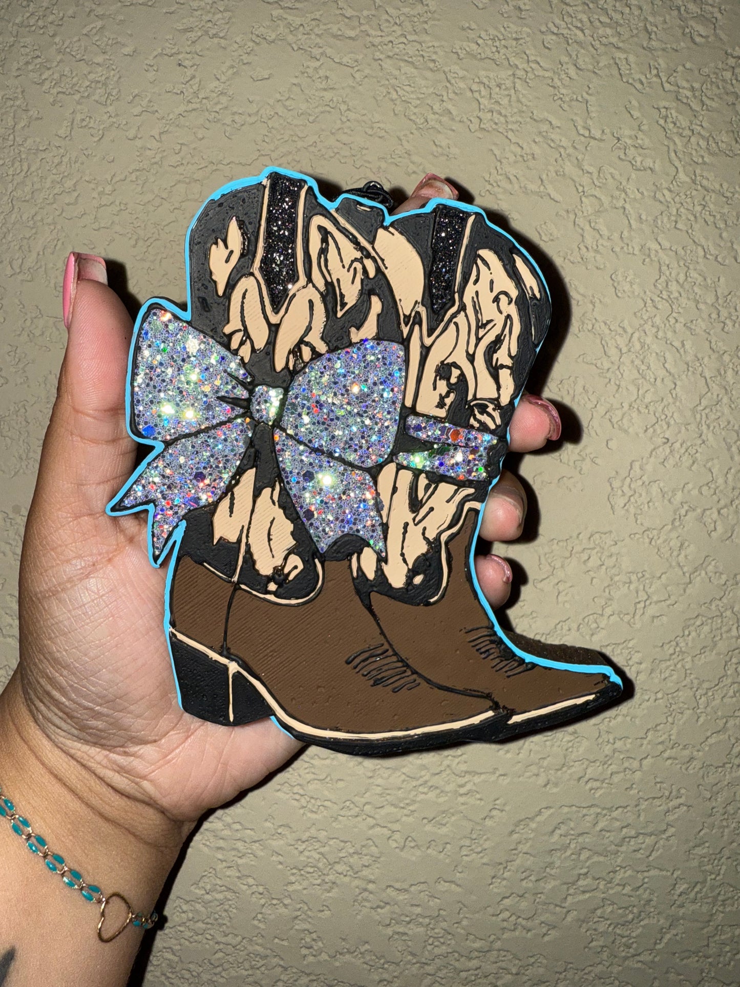Western Boots Bow Freshie