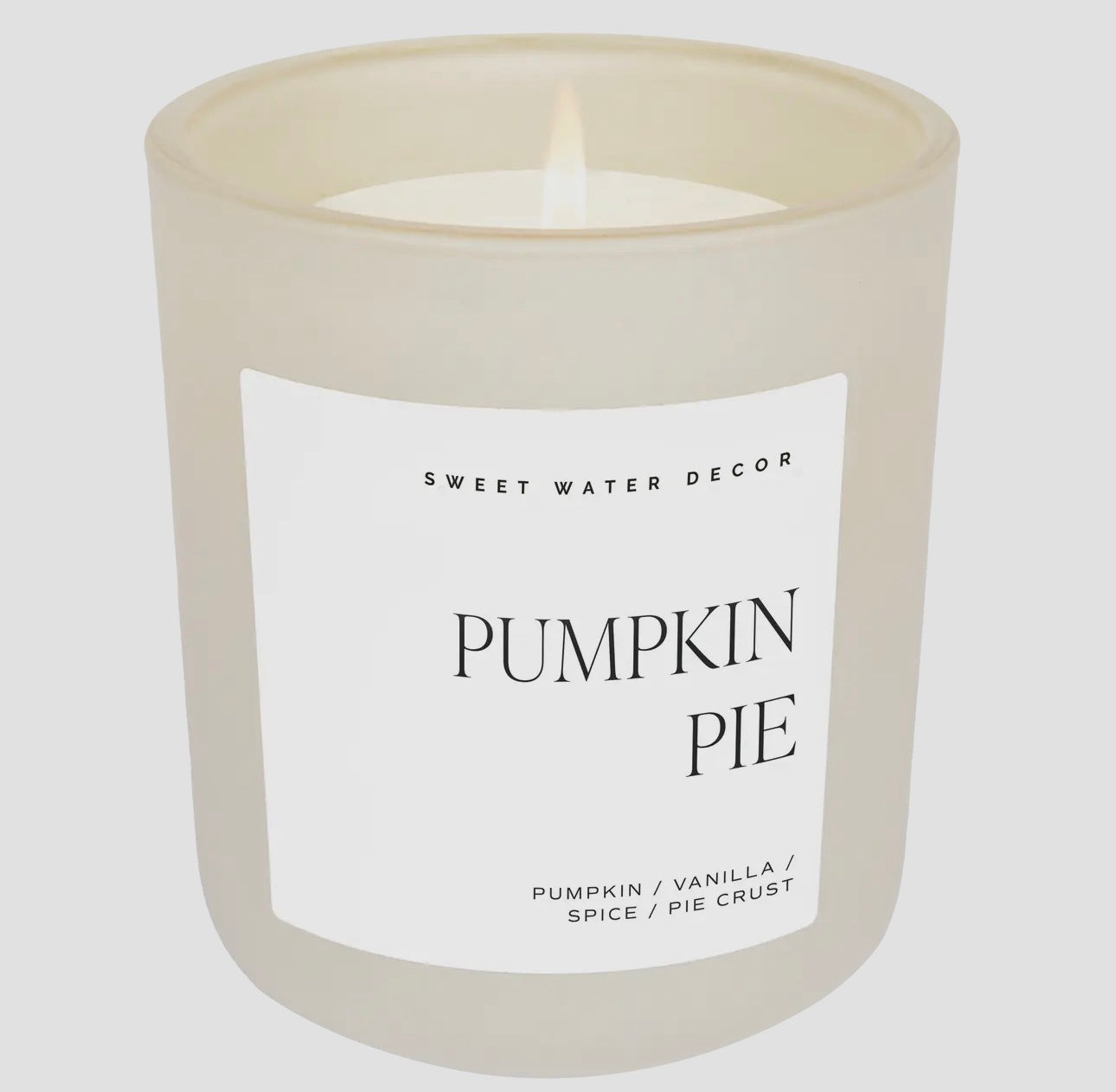 Pumpkin Pie 15oz Tan Matte Jar Candle