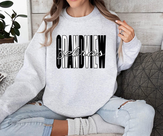 3 Tone Color Block Mascot- GRANDVIEW