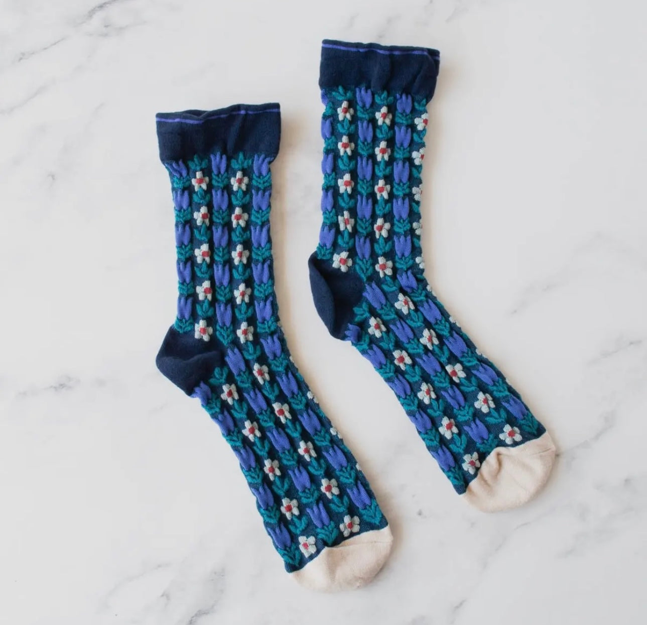 Vintage Floral Casual Socks