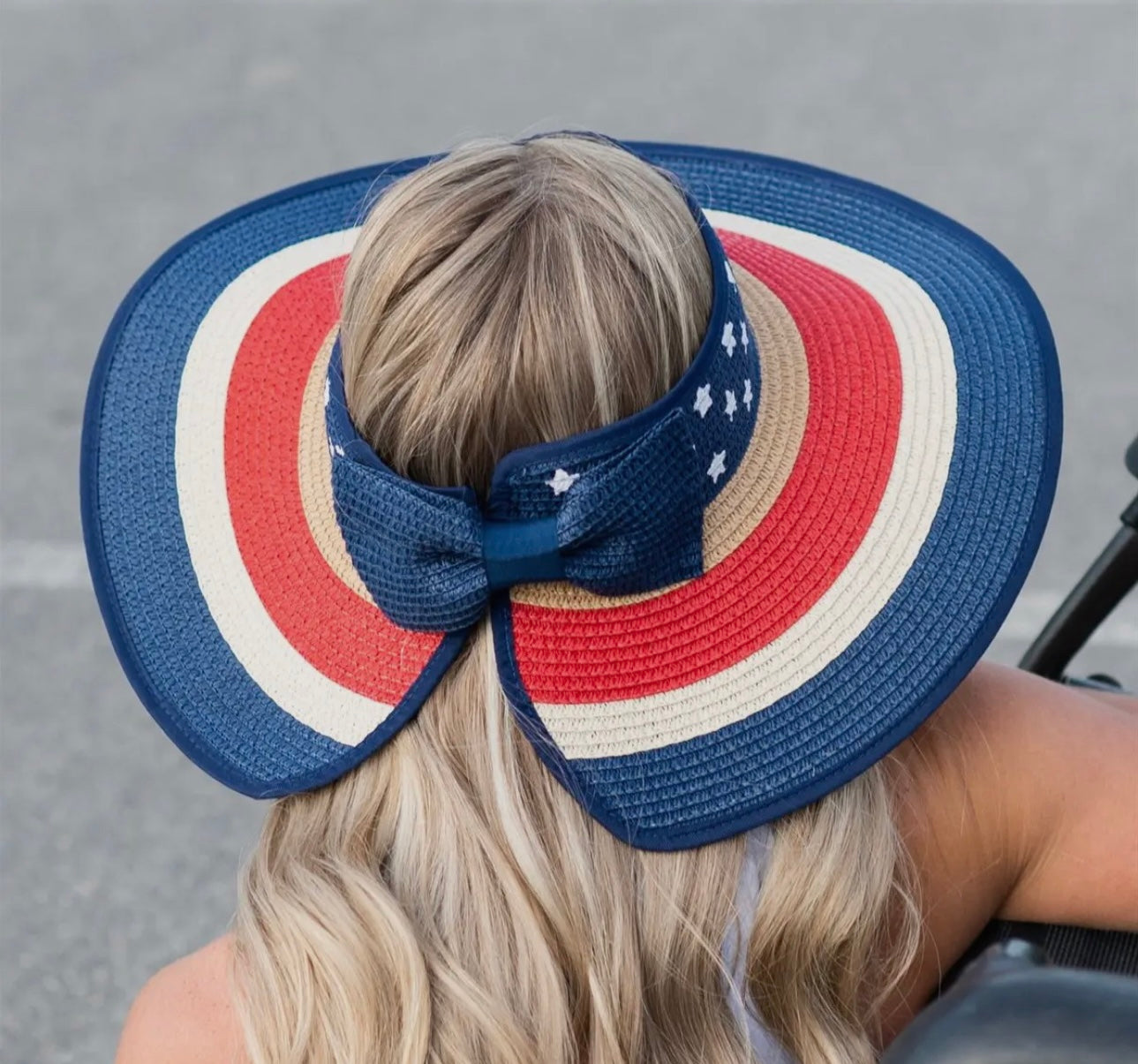 Patriotic Flag Rollable Visor Fourth Of July Memorial Day