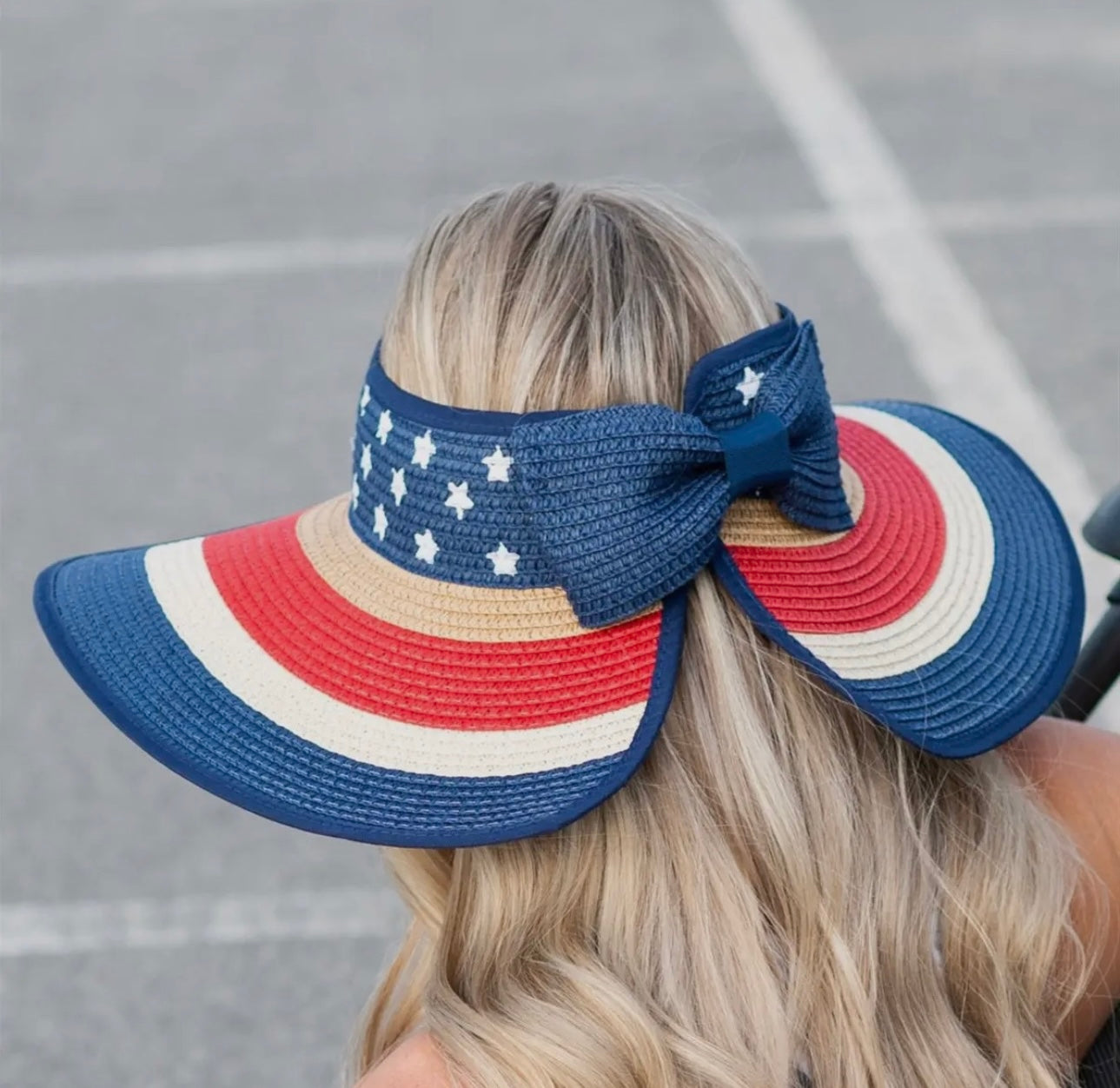 Patriotic Flag Rollable Visor Fourth Of July Memorial Day