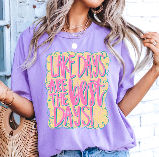 Lake Days Are The Best Days Retro-Shirt