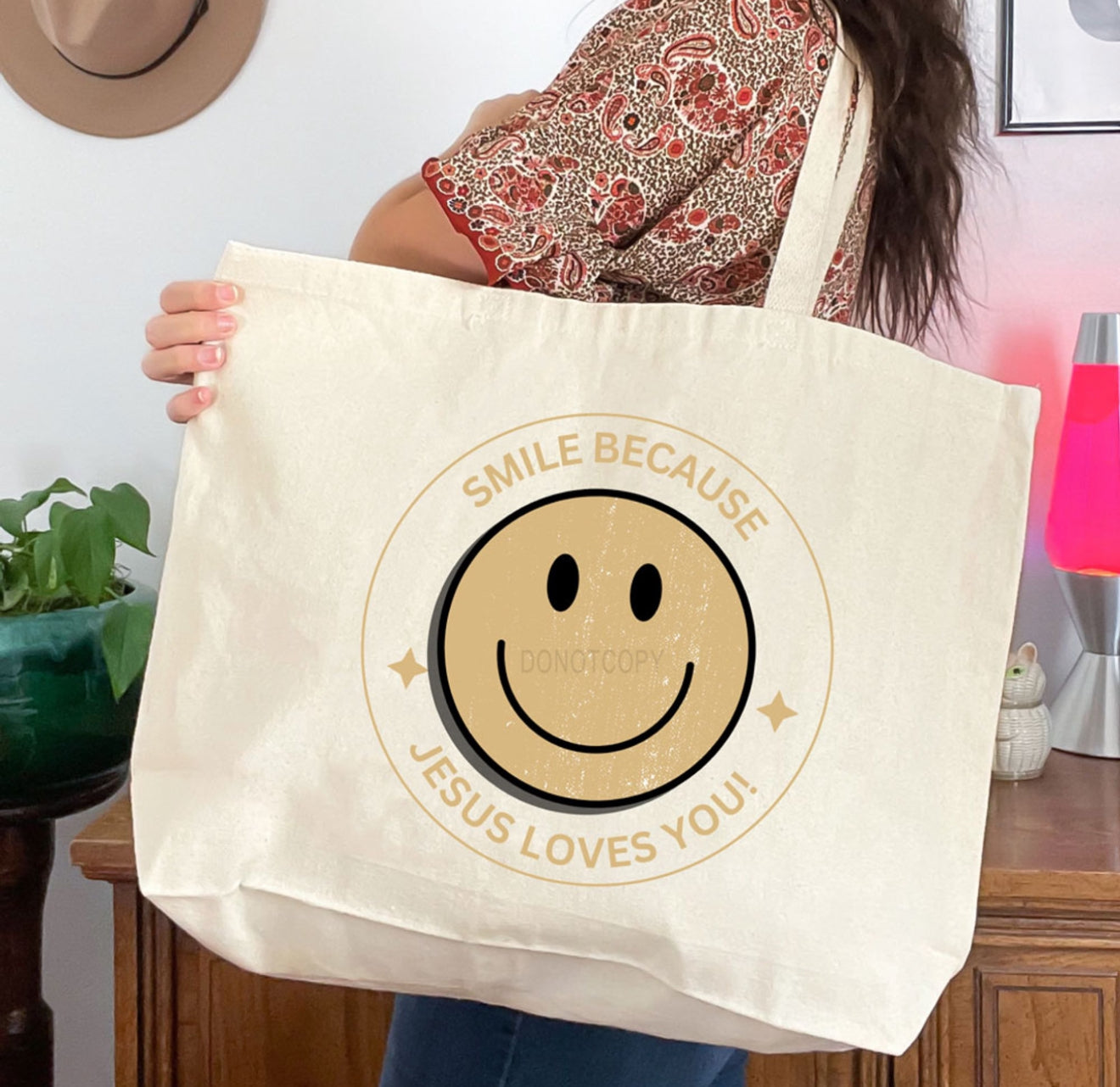 Smile Because Jesus Loves You-Bag
