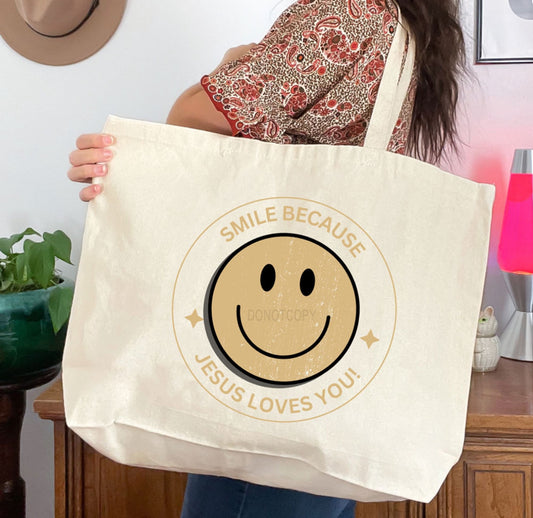 Smile Because Jesus Loves You-Bag