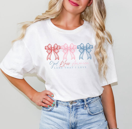 God Bless America Bows-Adult