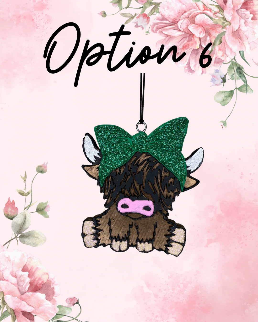 Highland Cow Bow Freshie