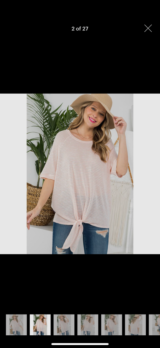 Knit Jersey Boxy Top