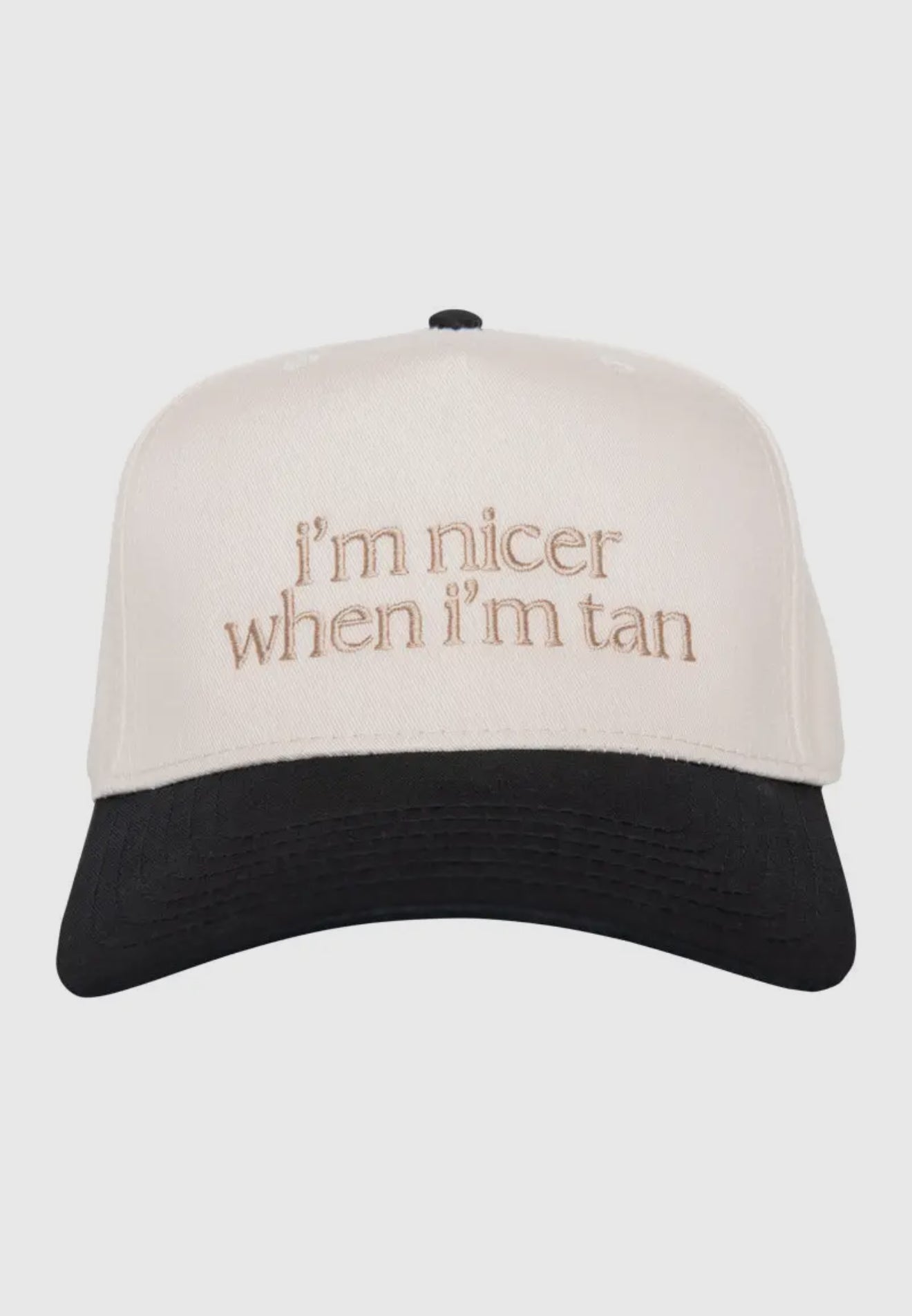 I'm Nicer When I'm Tan Two-Toned Vintage Hats
