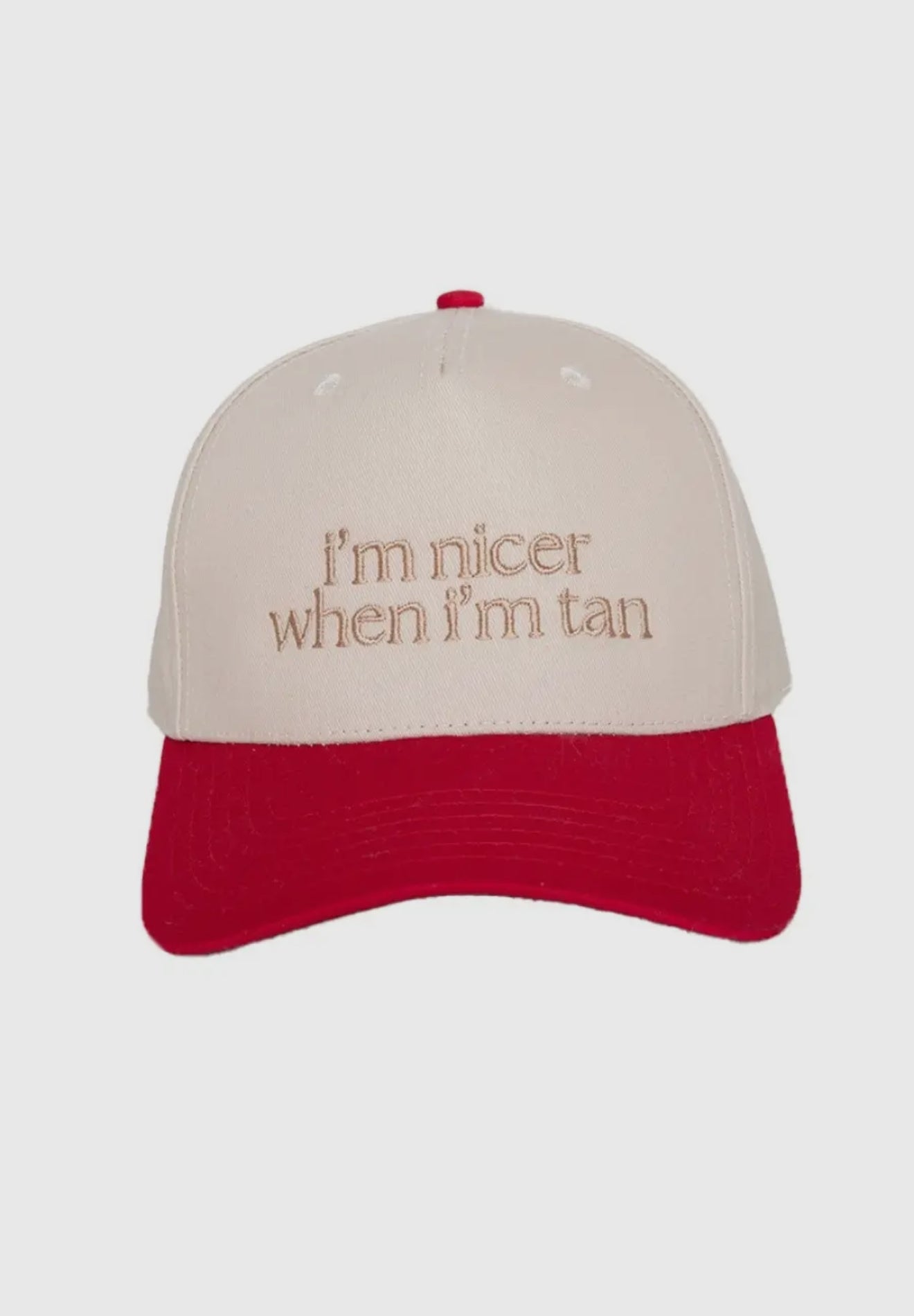 I'm Nicer When I'm Tan Two-Toned Vintage Hats