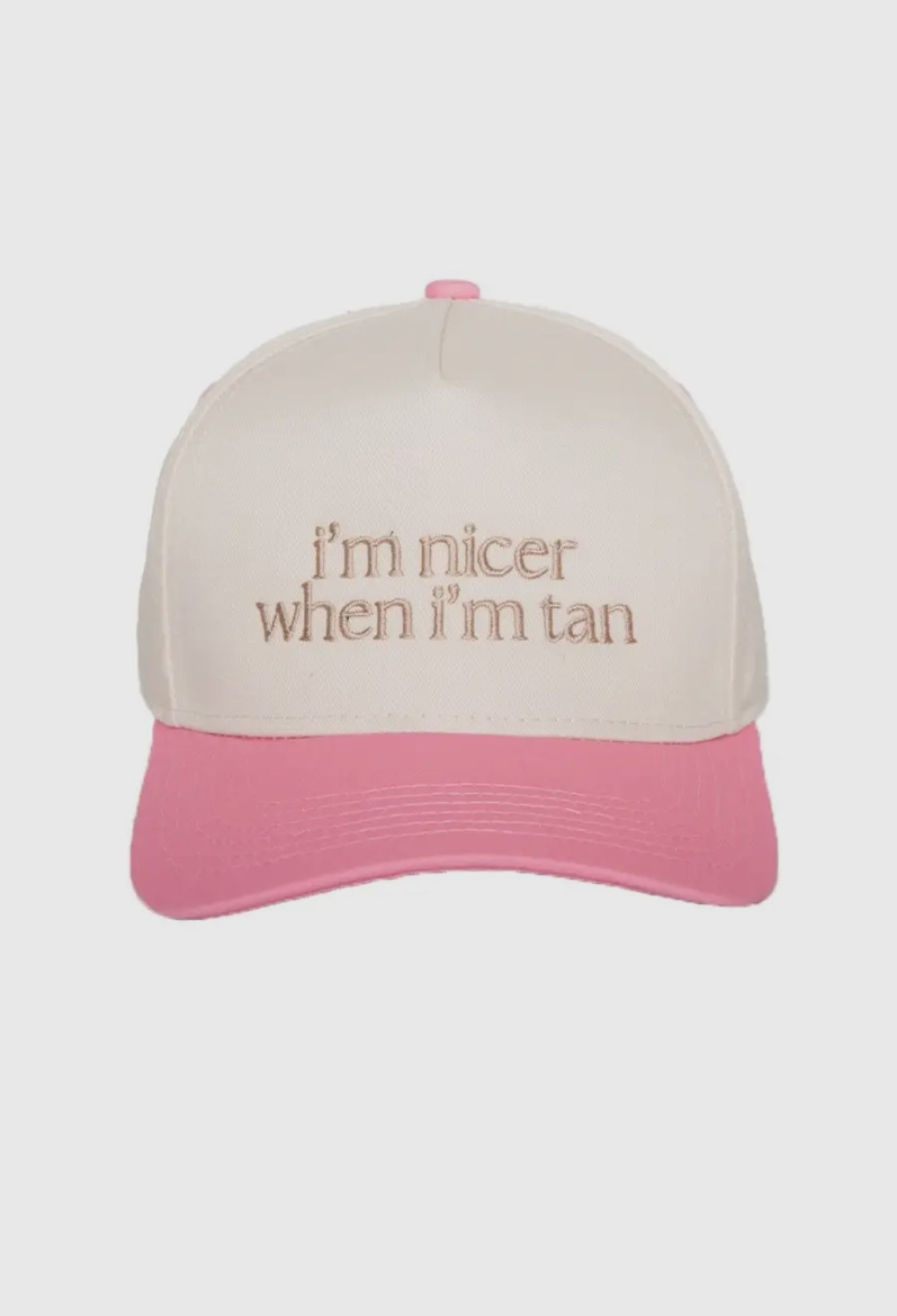 I'm Nicer When I'm Tan Two-Toned Vintage Hats