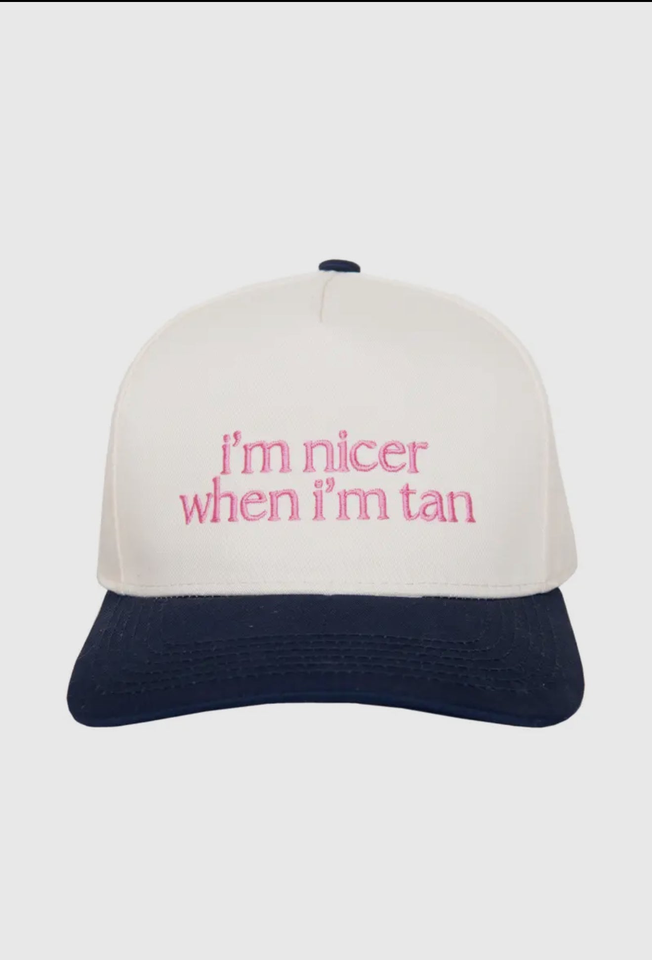 I'm Nicer When I'm Tan Two-Toned Vintage Hats