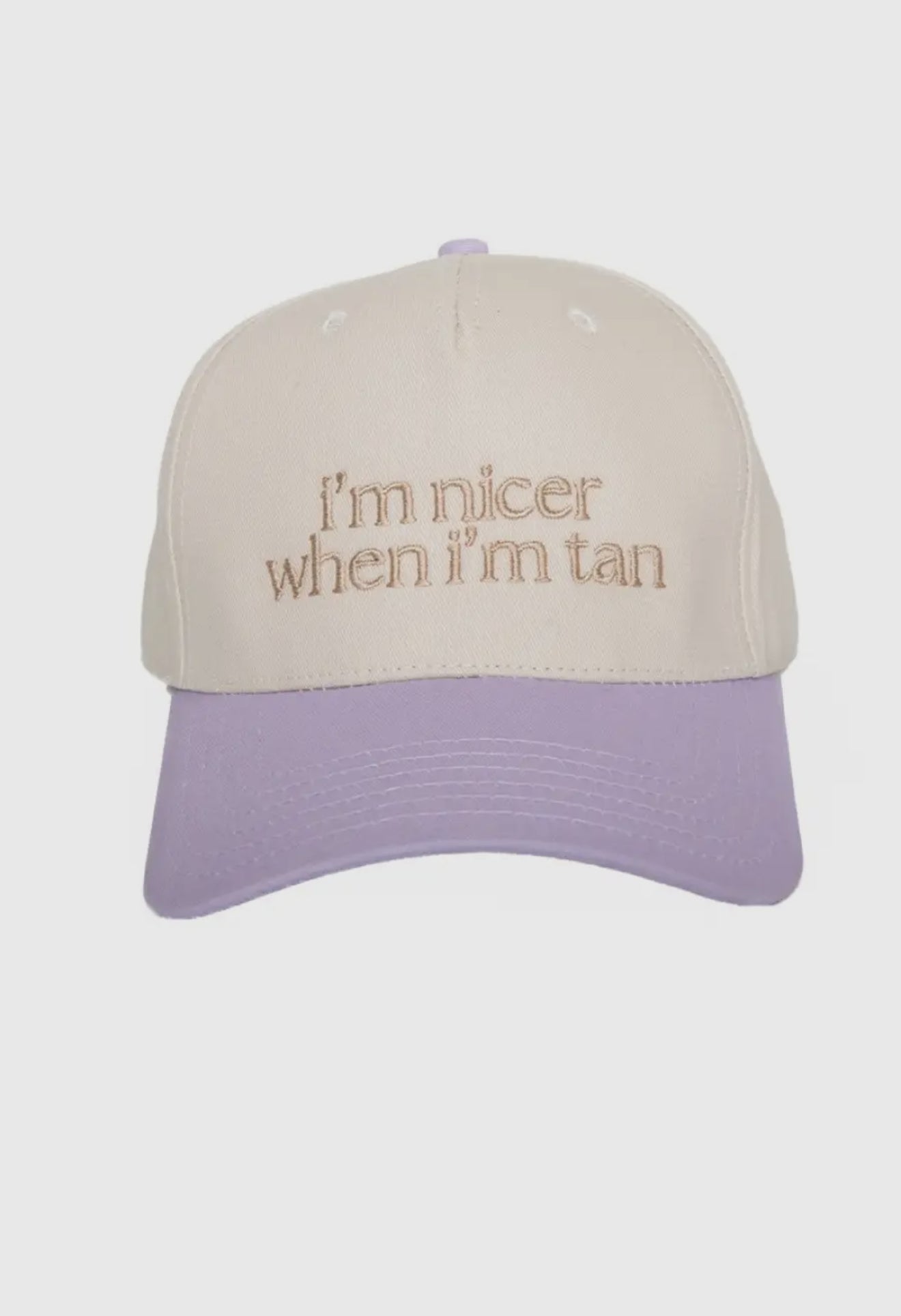 I'm Nicer When I'm Tan Two-Toned Vintage Hats