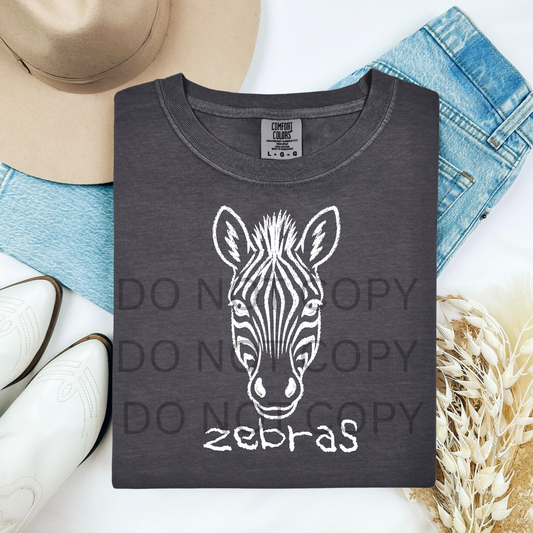 Grandview Zebras Spirit Tee | Comfort Colors Pepper