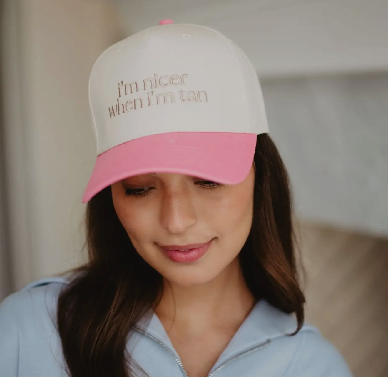 I'm Nicer When I'm Tan Two-Toned Vintage Hats