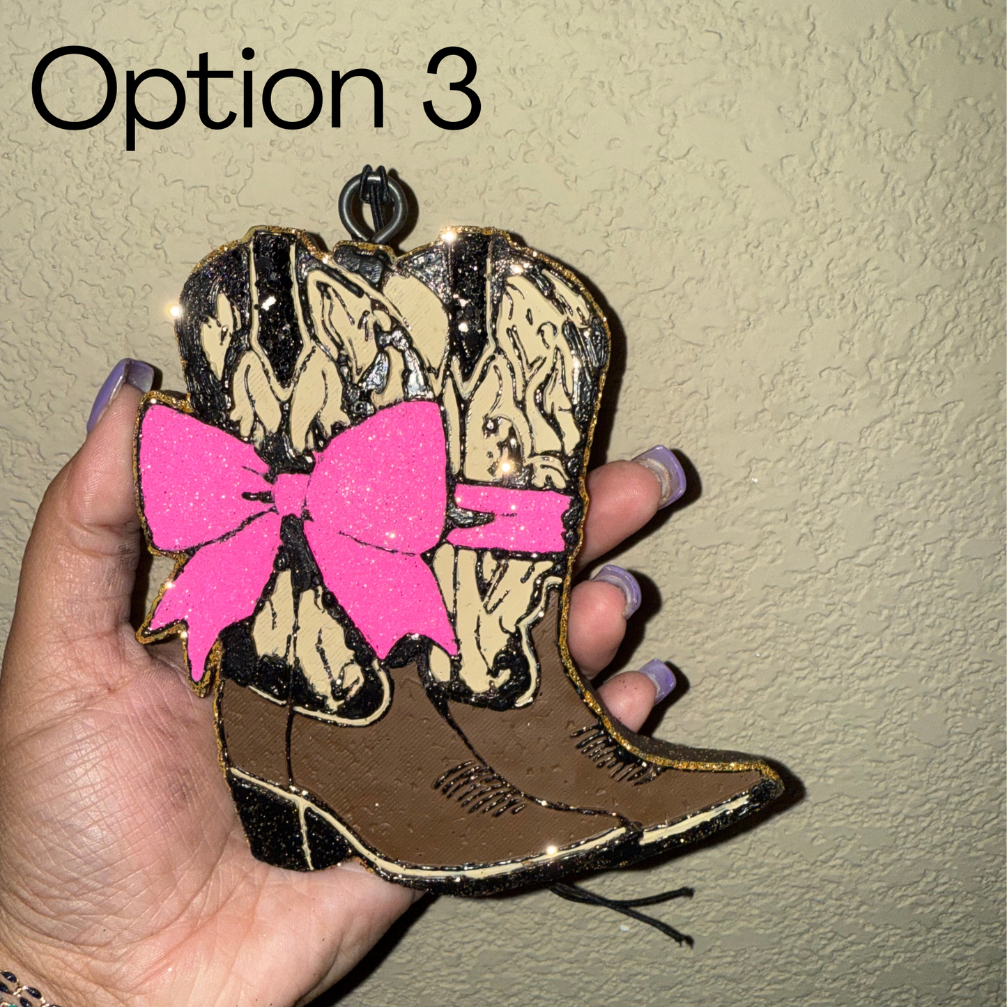 Western Boots Bow Freshie